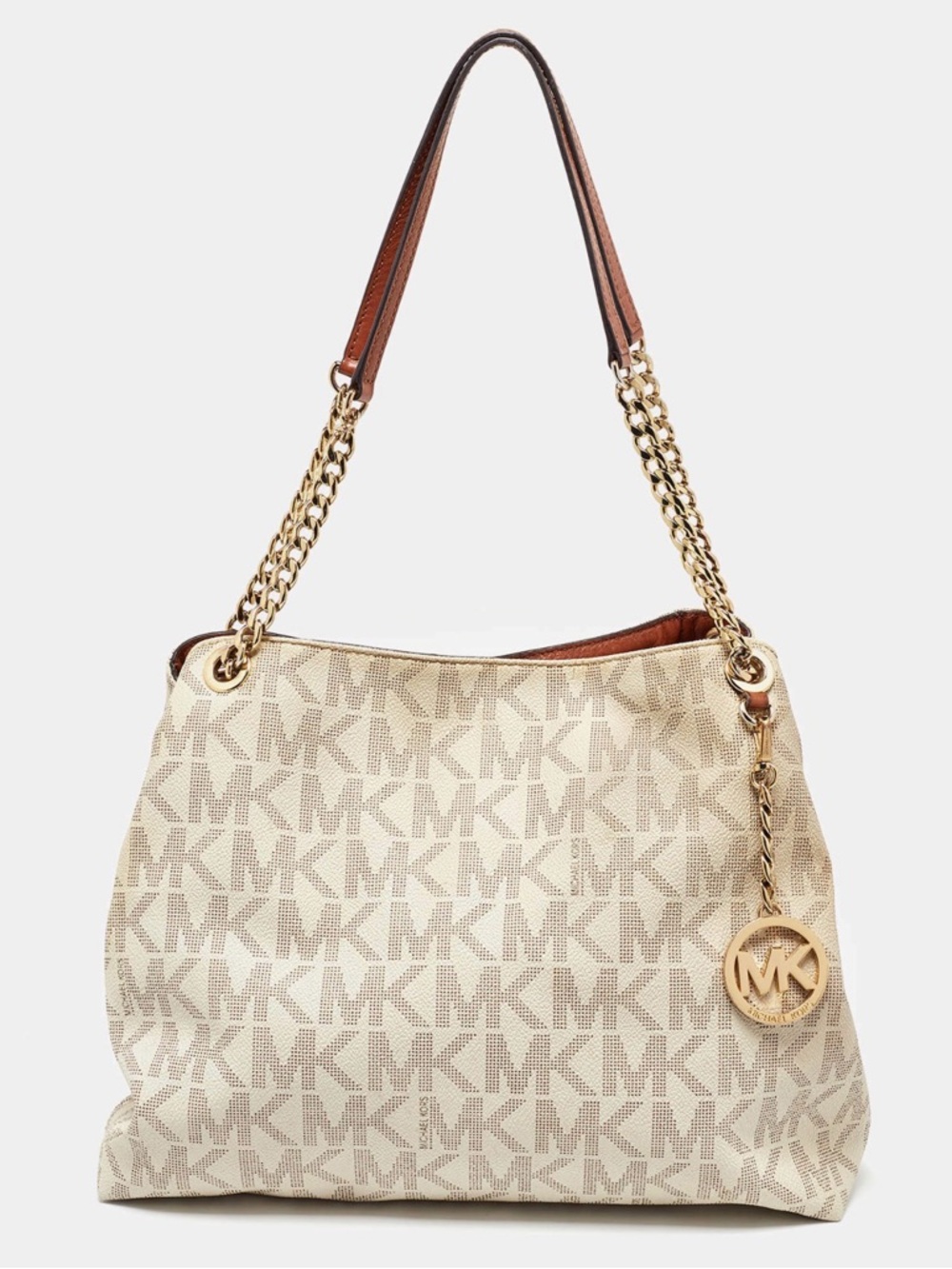 Michael Kors Raven Large Shoulder Tote in Vanilla Signature – Like New! - Picture 3 of 16